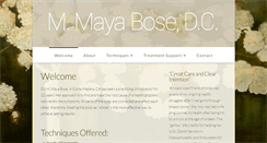 Desktop Screenshot of drmayabose.com